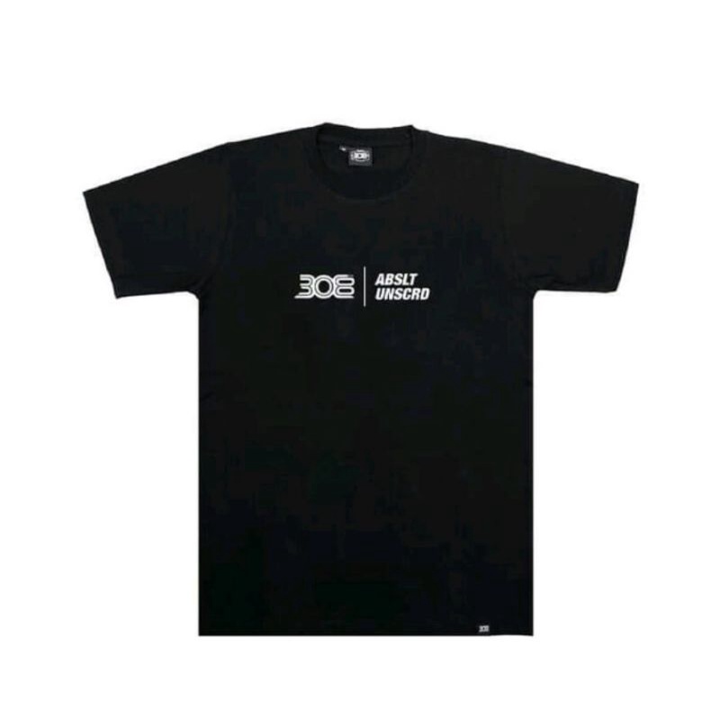 308 ABSLT UNSCRD|| Kaos T-shirt Classic Black