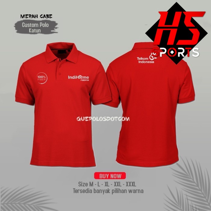 Poloshirt - Kaos Polo Indihome Telkom Indonesia LOGO KECIL