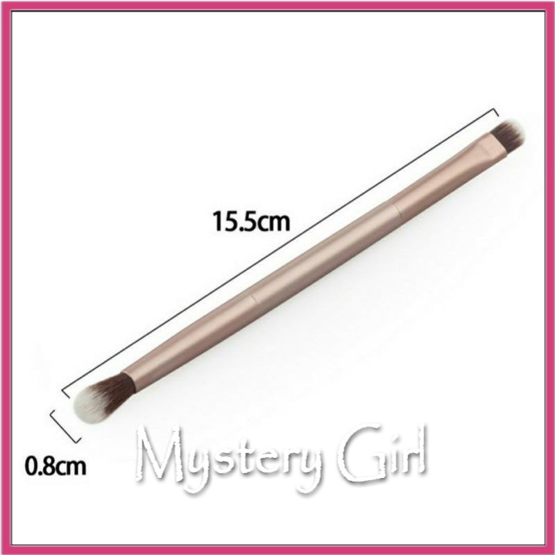 Mysterygirl - Kuas Alis Brush Eyeshadow  (Double Brush) Make Up Brush Eyeshadow Double Concealer 2 in 1 Ganda Brush Make Up