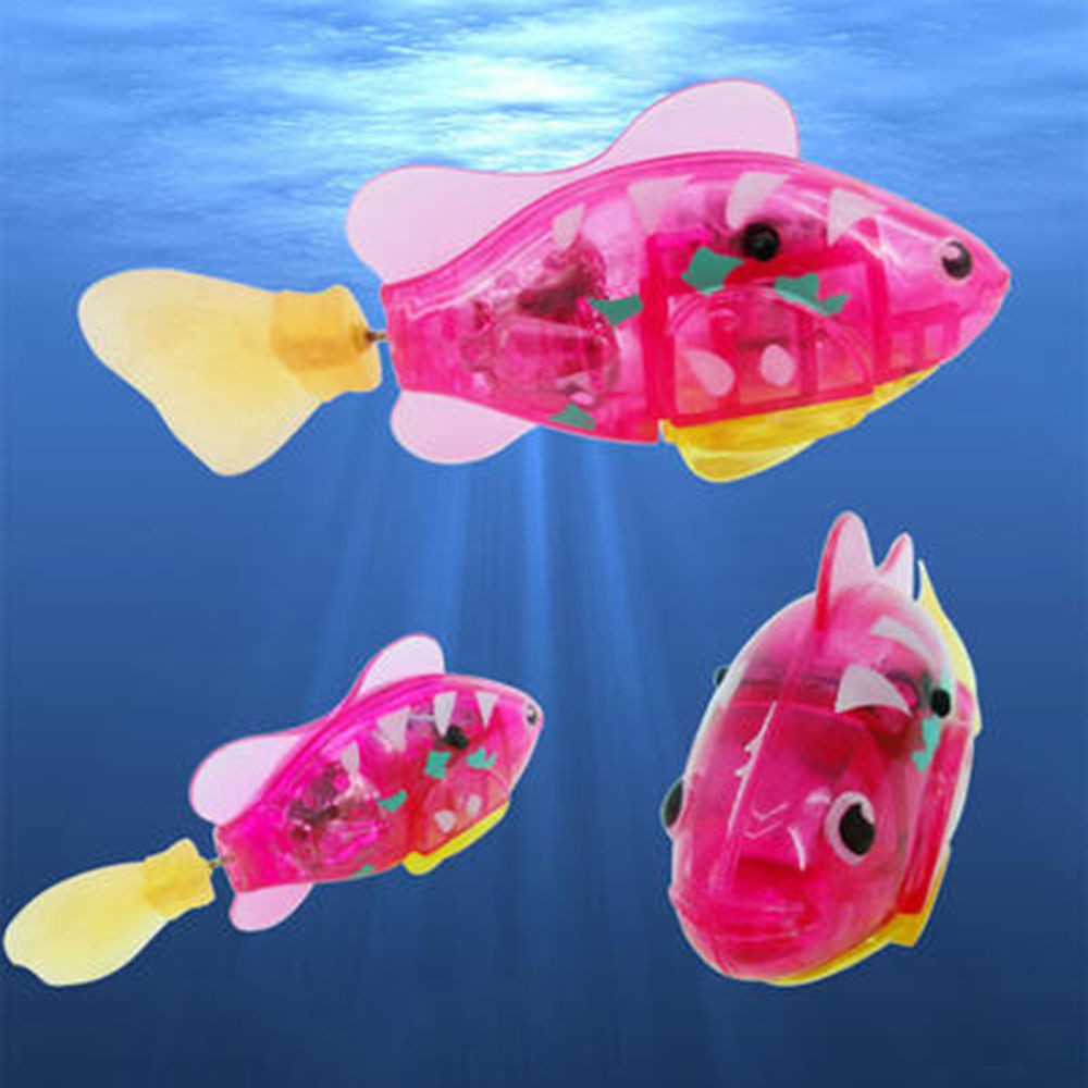 Robot Ikan Berenang otomatis mirip Mainan Ikan Elektrik Fish Tank 1 PCS 8823-2 Multi-Color Gs8