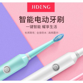 JIDENG Sikat Gigi Elektrik Replaceable Head Getar Otomatis - JD-517L - White