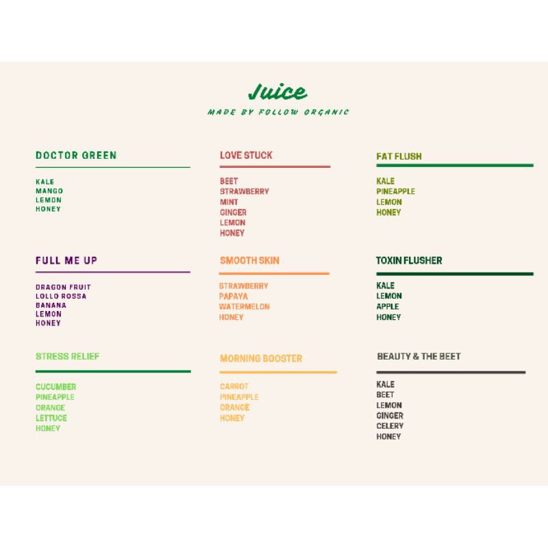 

cold press juice sayur dan buah organik