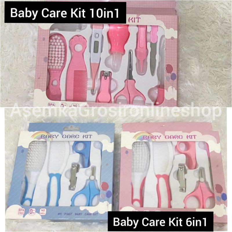 BABY CARE KIT 6 PCS DAN 10 PCS / gunting kuku bayi set / gunting kuku set