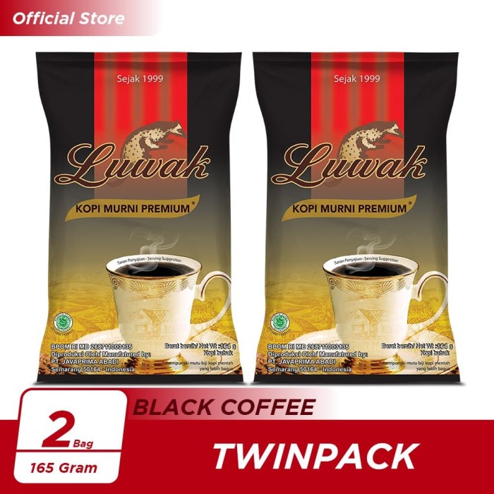 

201ggffg Kopi Luwak Murni Black Coffee Bag 165Gr Twin Pack Ds20X11