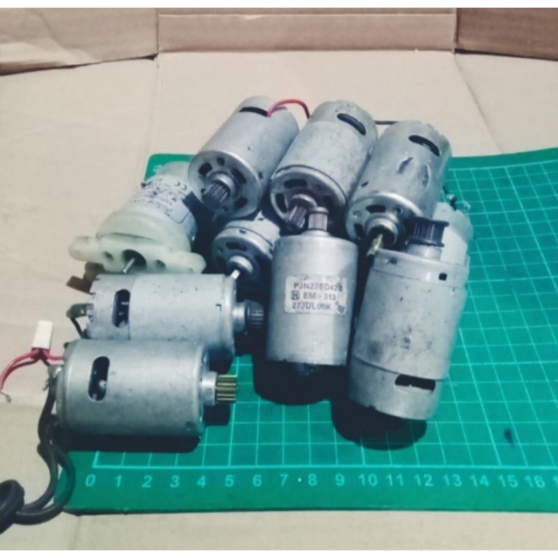Motor permanen magnet 12-24vdc rpm tinggi bisa buat bor PCB dll