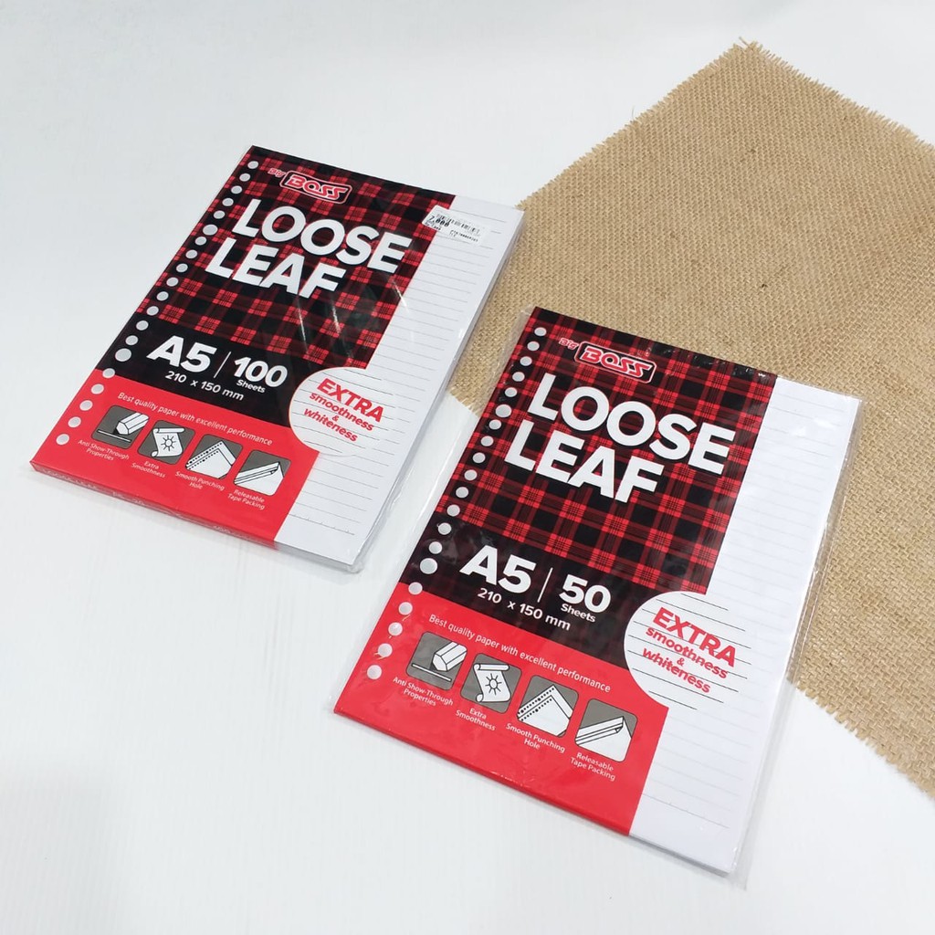 

LOOSE LEAF 100/50 6 MM BIG BOSS A5