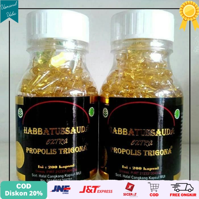 

❤COD❤ Habbatusaudah oil plus propolis zaitun dan madu trigona isi 200