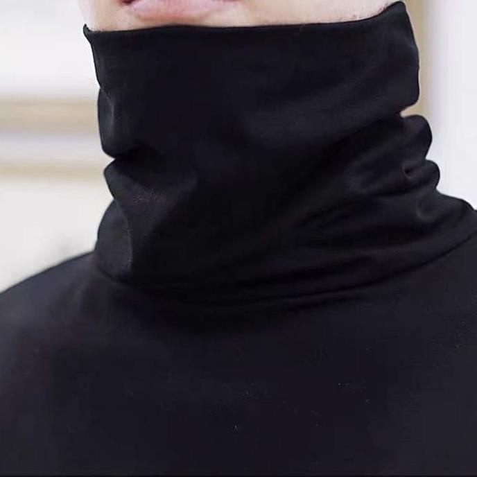 Turtle Neck Pria Lengan Panjang/Manset Pria Lengan Panjang/Kaos Kerah Tinggi Lengan Panjang