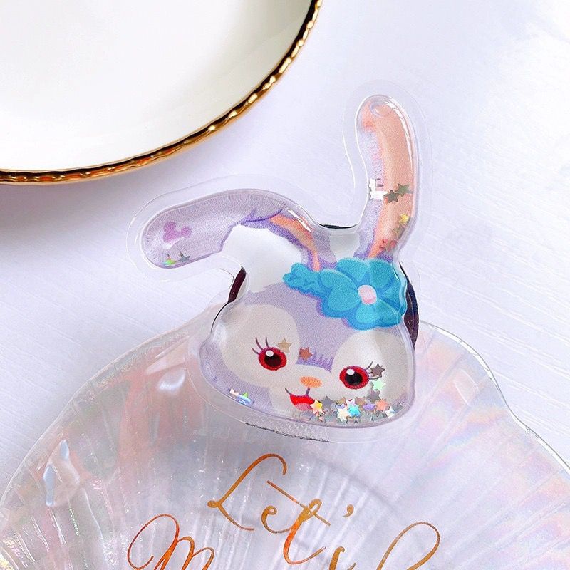 GLITTER CARTOON POP SOCKET / POPSOCKET GLITTER LIQUID KARAKTER STELLA LOU, DUFFY, RABBIT, SHELLIE MAY, DUCK, POP SOCKET QUICKSAND GLITER DESAIN KARTUN / CUTE PHONE HOLDER EXPANDING / POP SOCKET KOREA MURAH / DISNEY POPSOCKET / GRIPTOK / PHONE GRIP