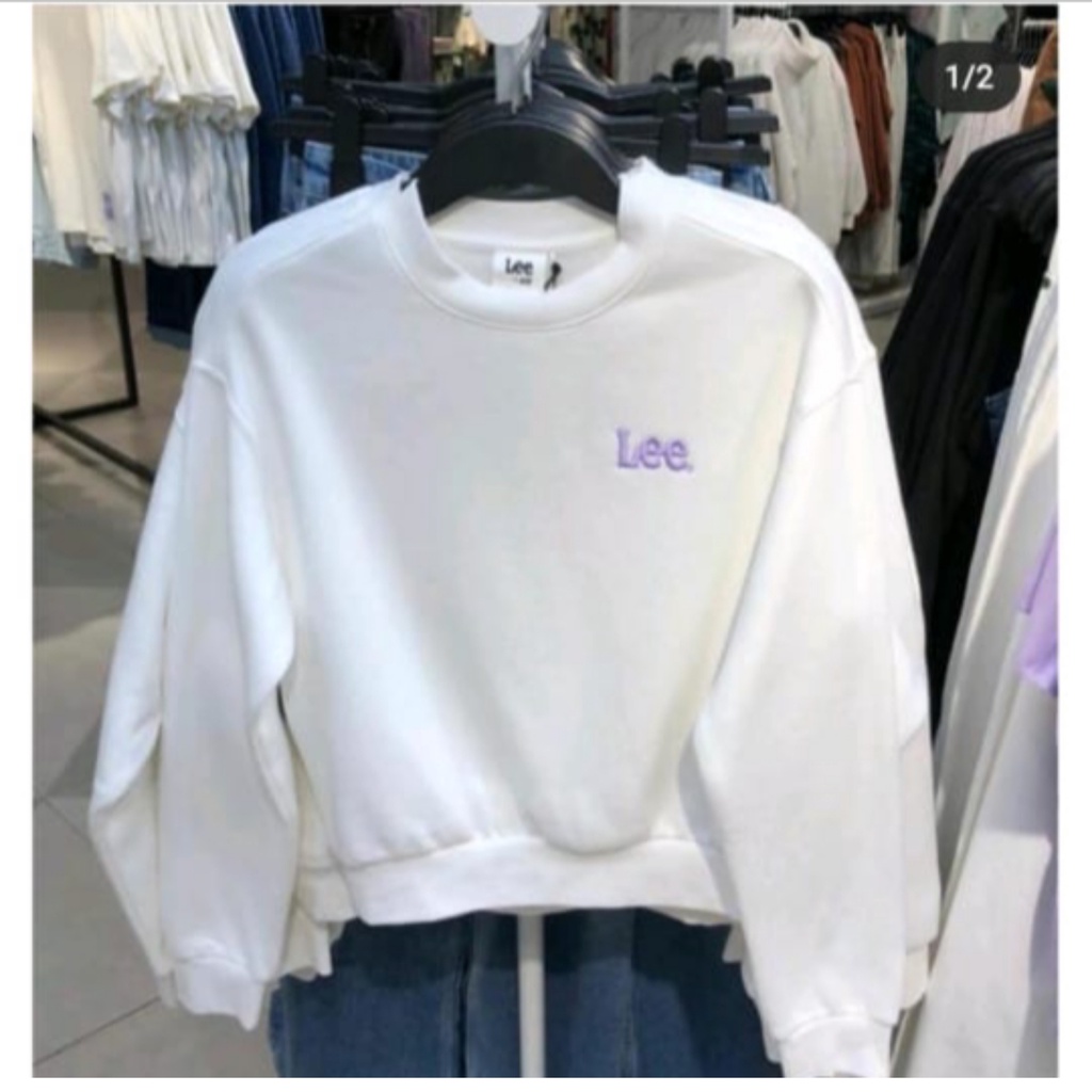 Sweater Polos Basic Sweater Lee ( Dada Kiri ) Size M-XXL ( Pria & Wanita )