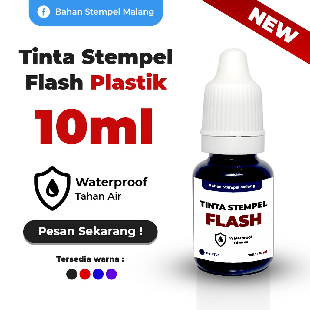 

Tinta Isi Ulang Stempel Flash Plastik 10ml