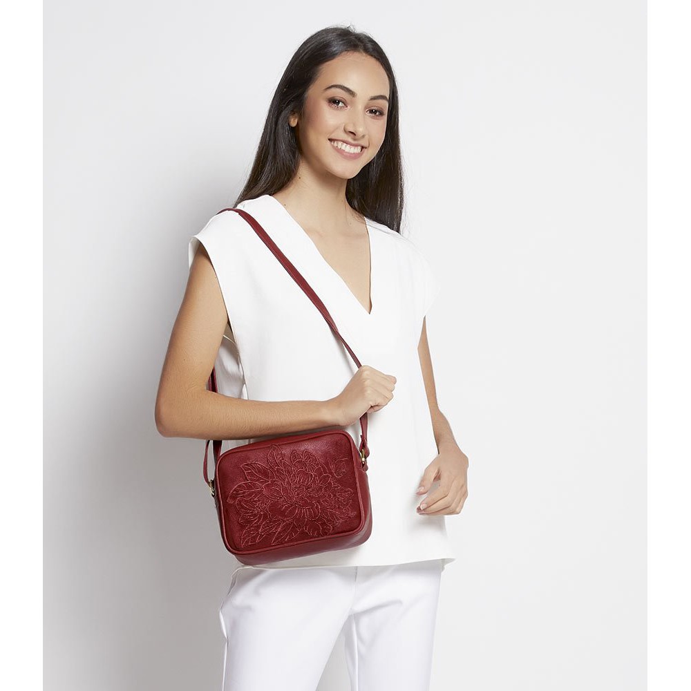 TAS SOPHIE MARTIN ROUXEN MAROON T5923M2 SELEMPANG PESTA MERAH KULIT SM PROMO DISKON MEMBER ORIGINAL