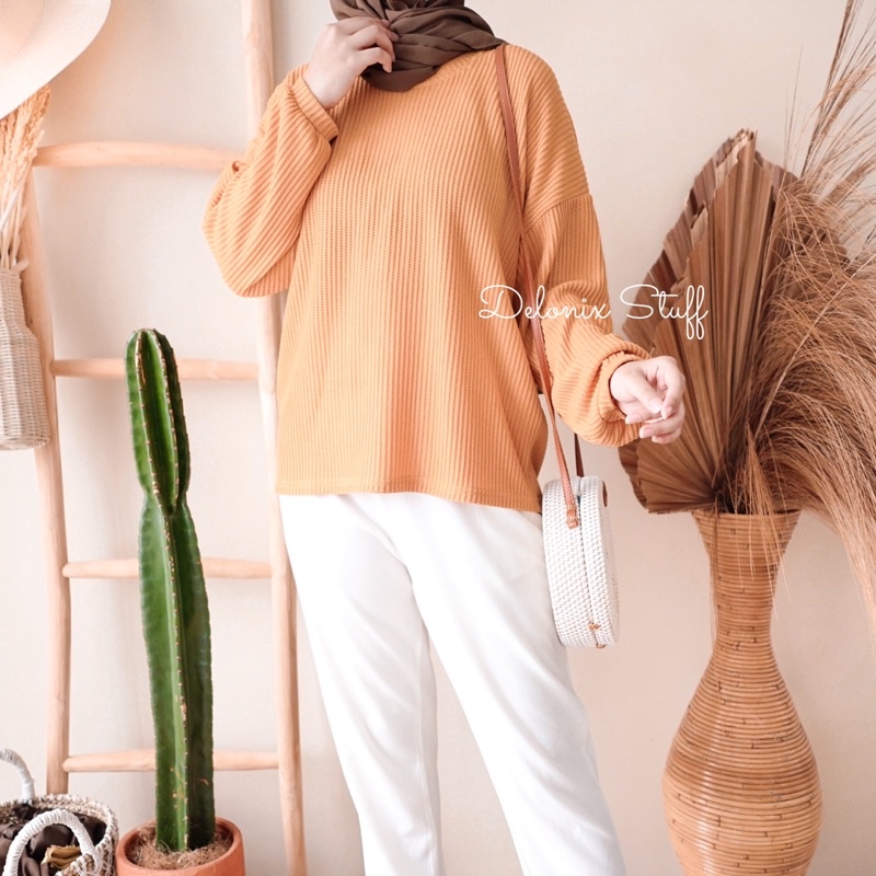 Malory waffle top