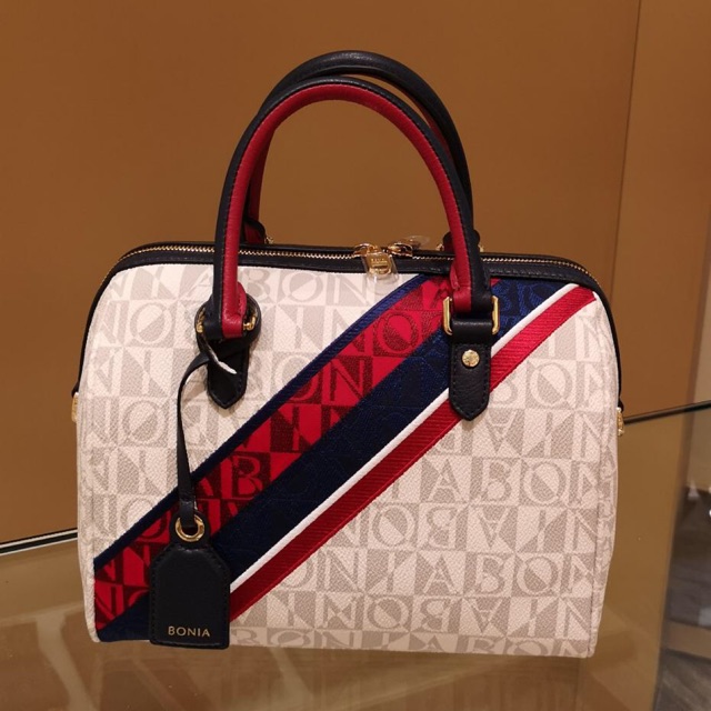 SALE TAS BONIA SPEEDY MONOGRAM LIST MEDIUM ORIGINAL 100%