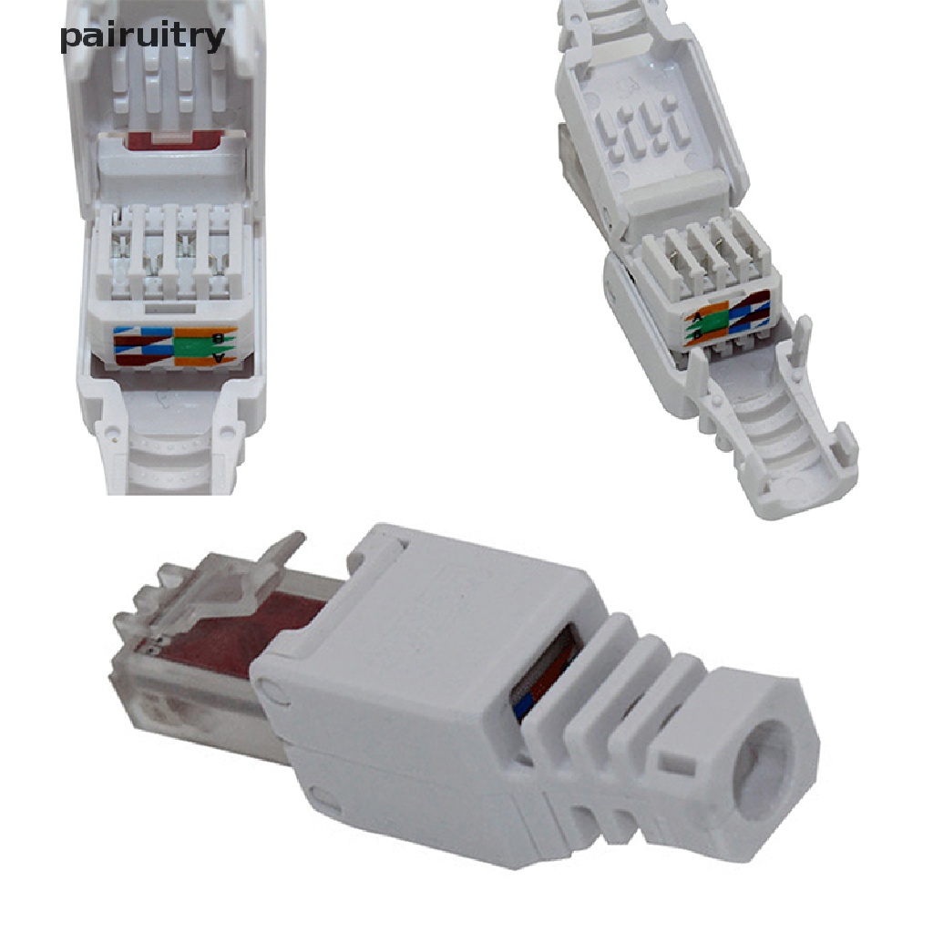 Konektor Kabel Ethernet CAT6 RJ45 Kepala Kristal