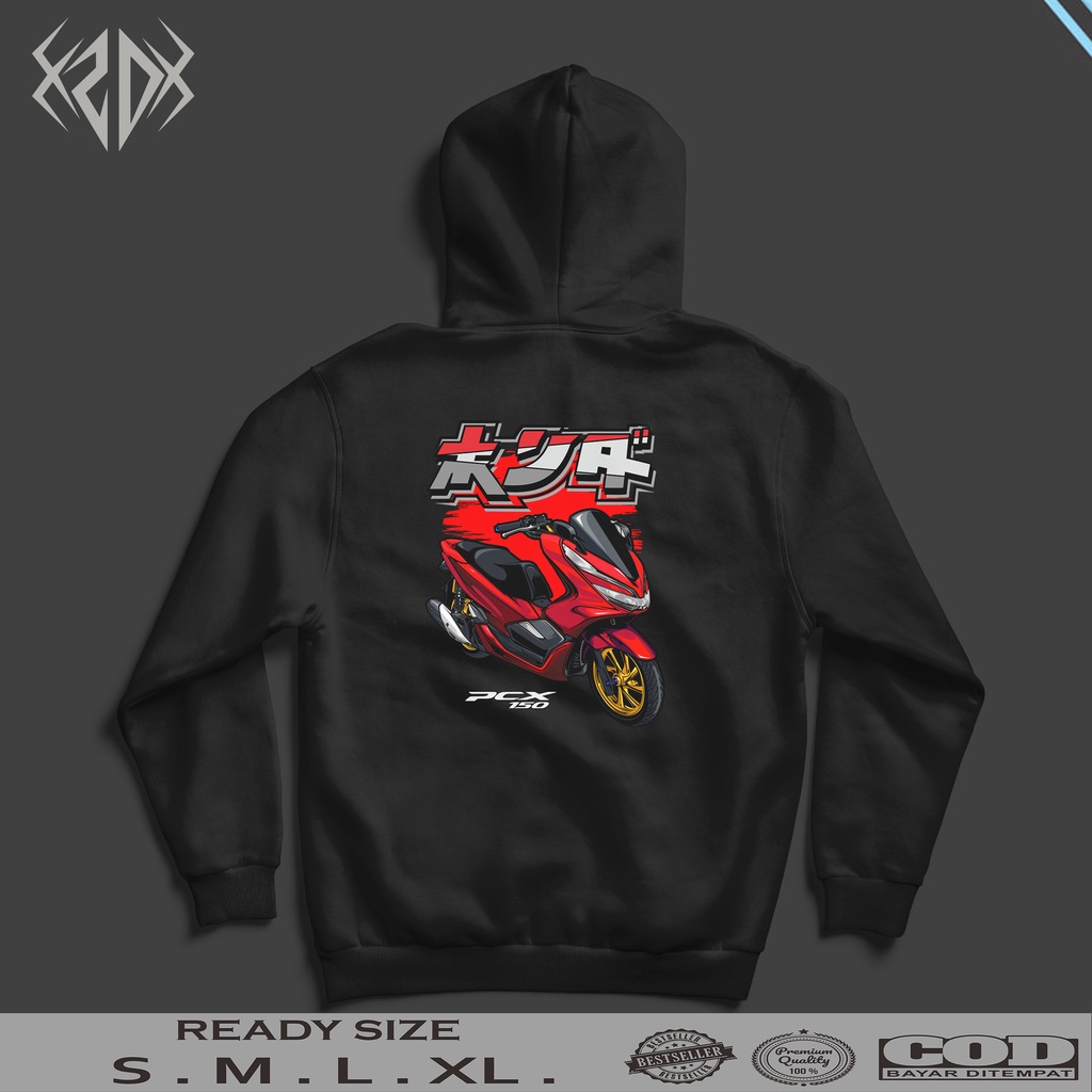 HOODIE HONDA PCX 150 JAPANESE SERIES 020 / JAKET PRIA / HOODIE PRIA / JAKET KEREN