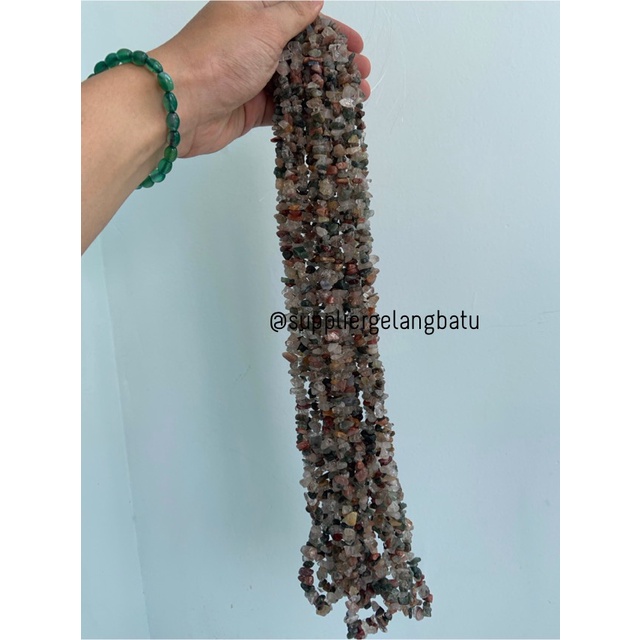 kerikil batu indian agate bloodstone 1cm bahan akik bloodstone india