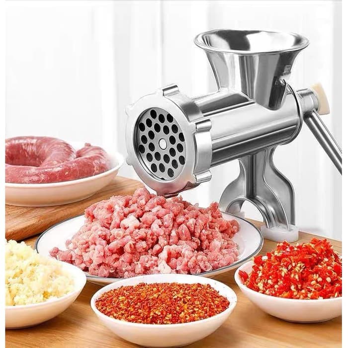 Penggiling Daging Manual Portable Bahan Stainless Steel Mincer Multiuse