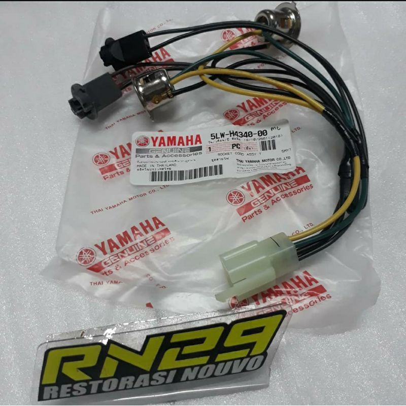 Kabel lampu depan nouvo lele soket kabel lampu depan nouvo lele ori socket lampu depan nouvo lele