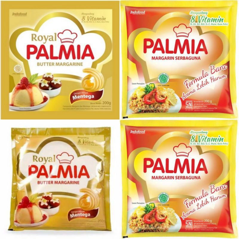 

Margarin Serbaguna Royal Palmia Butter / Palmia 200Gr/Sachet