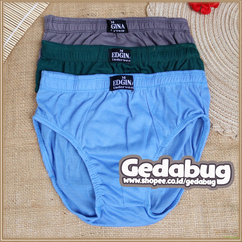 CD EDGINA Kerut | Celana dalam pria karet kerut Berkualitas CD Murah | Gedabug