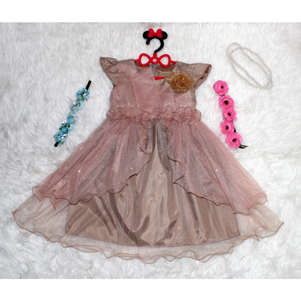 Dress Kids Jinny/Promo Gaun Pesta Anak Kasual Motif Brukat/ Terusan  Anak Umur 1-5 Tahun/ Mini Midi Gaun Pesta Bayi Elegant Sale!!!