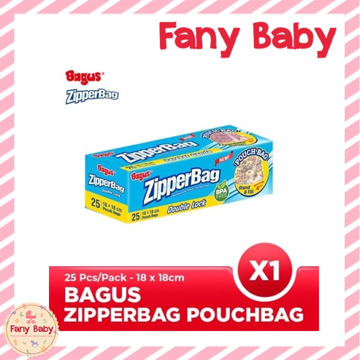 BAGUS ZIPPERBAG 18X18CM 25BAGS