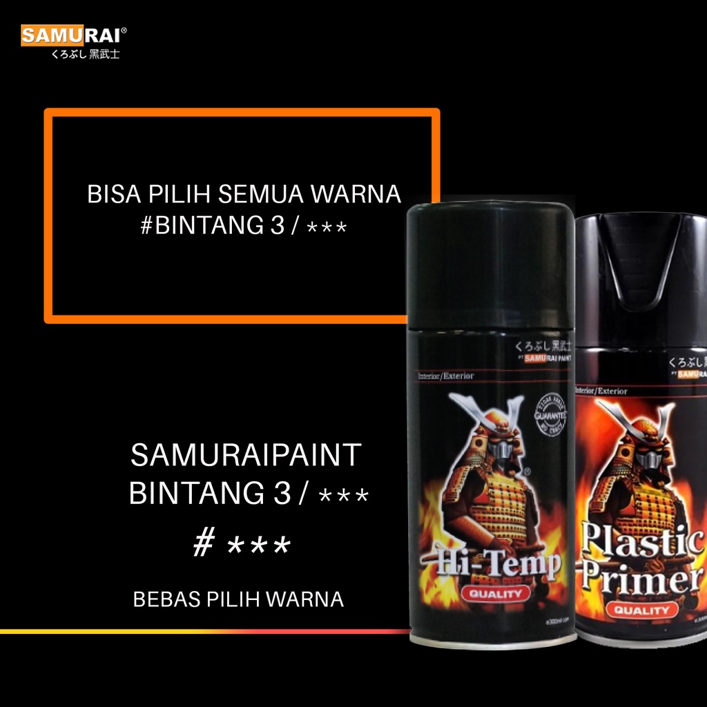 Samurai paint Bintang 3 cat semprot