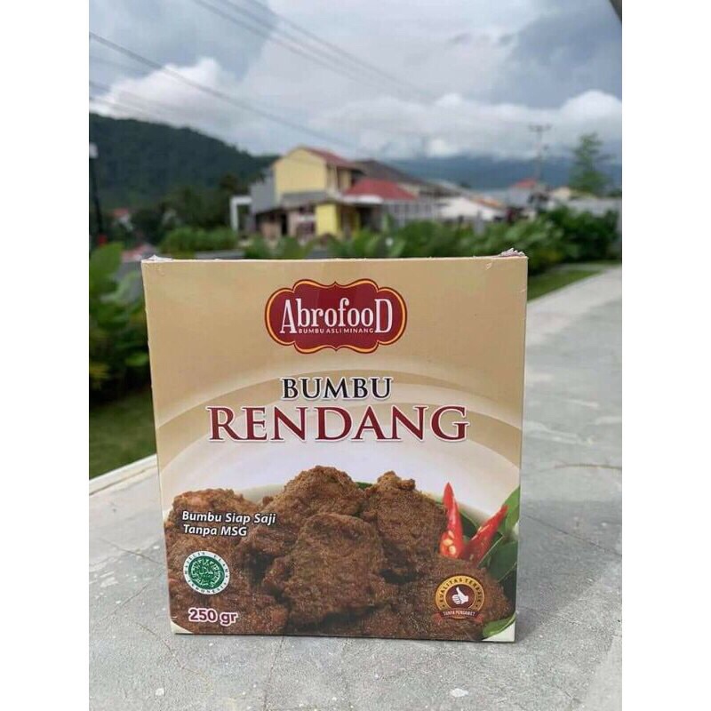 

BUMBU RENDANG 250gr INSTAN SIAP SAJI ABROFOOD
