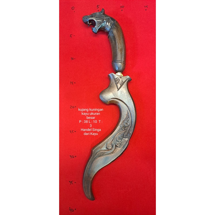 Kujang Tradisional Tanggung dan Kayu kopi