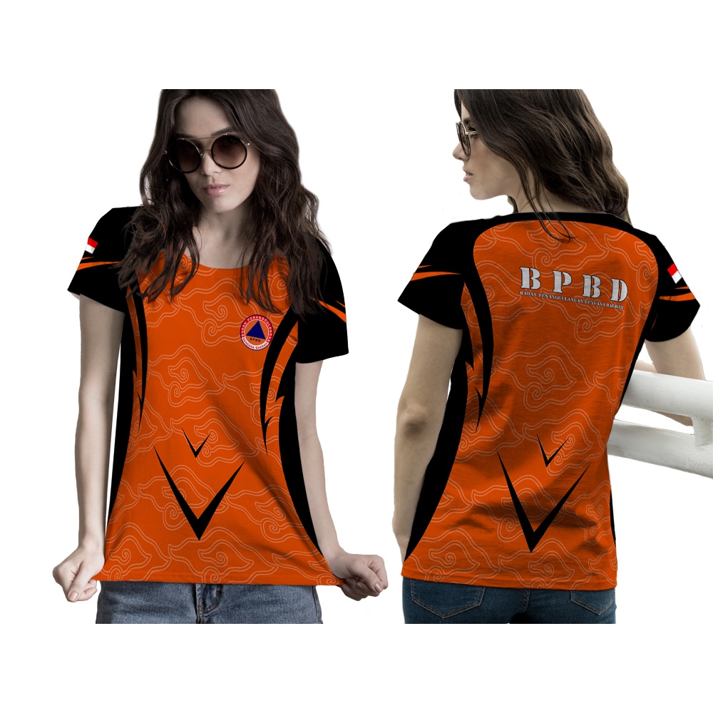 Kaos BPBD Wanita | Kaos BPBD Lengan Pendek | Kaos BPBD FullPrint | Kaos BPBD Terbaru