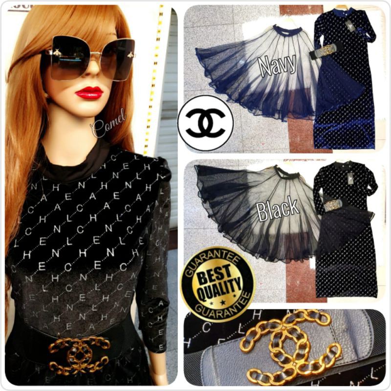 Ready GAMIS CHANEL ONE SET SKIN QUALITY DIAMOND PREMIUM FASHION WANITA QUALITY IMPORT