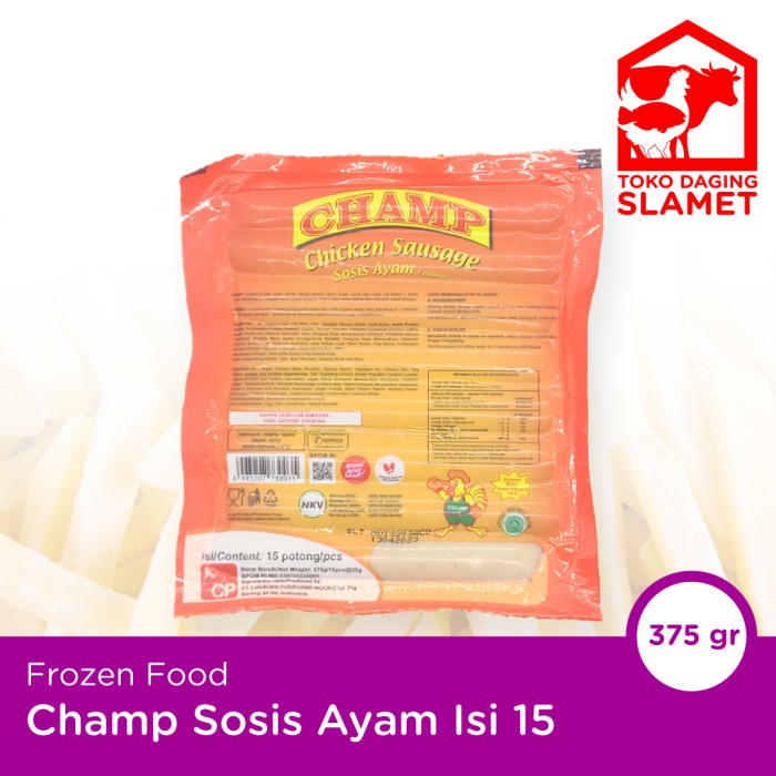 

Champ Sosis Ayam Isi 15 Premium Quality