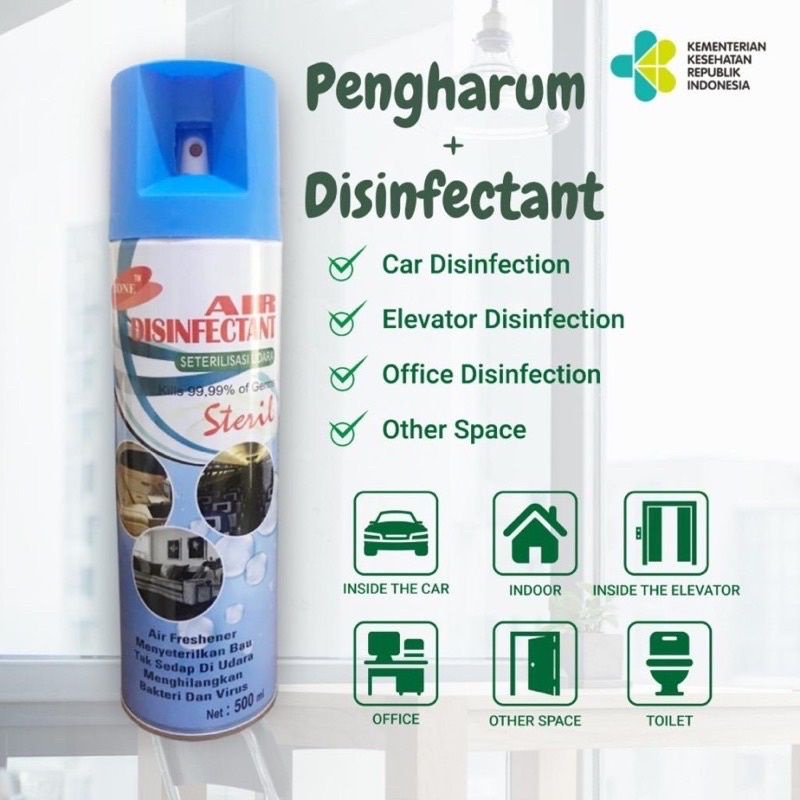 Sterill Disinfektan Zone Air/Air Spray Disinfektan Zone Air 500ml