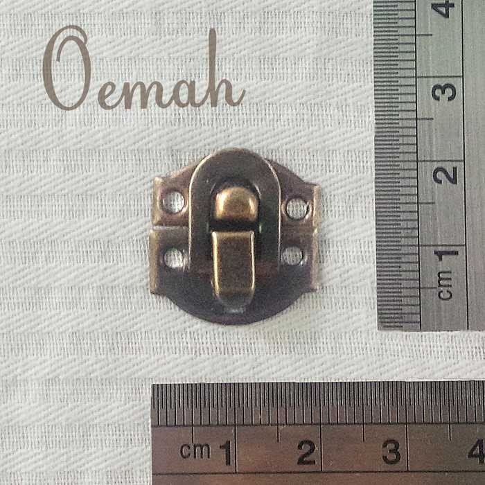 FZN -Kunci pengait box - Kunci kotak souvenir kayu - gembok box uk 2 cm