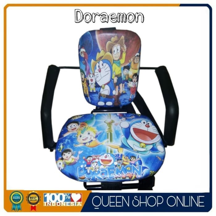Kursi Boncengan Anak Khusus Motor Manual / Bebek - Doraemon