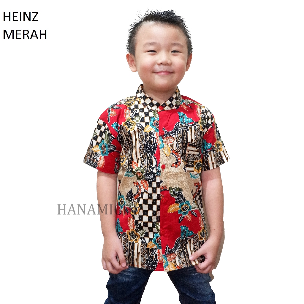 Hanamichi HEINZ Kemeja Anak Lengan Pendek