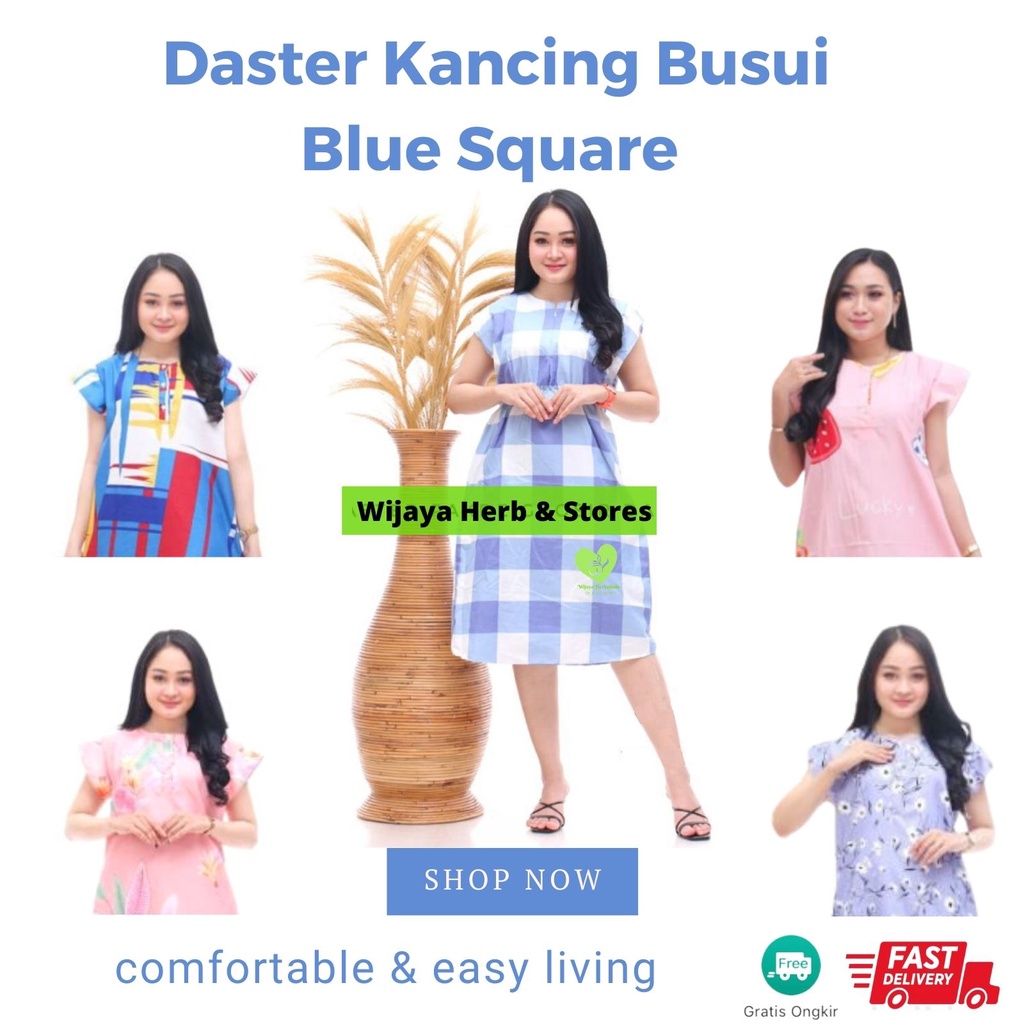 Daster Kekinian Busui Dewasa Motif Cantik  - Baju Tidur Wanita - Adem &amp; Tidak Luntur