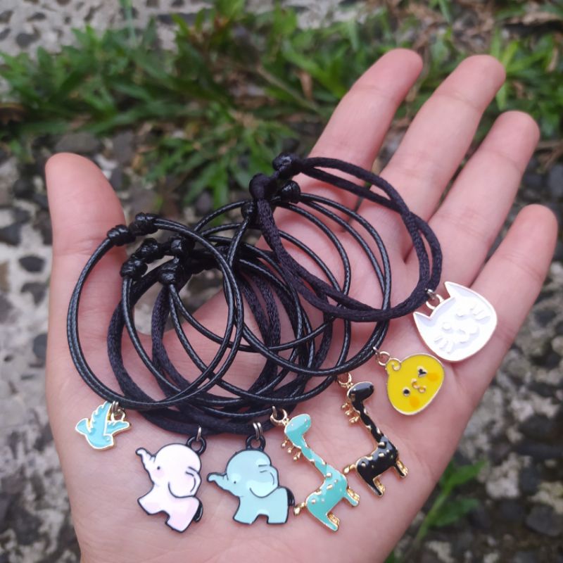 BRACELET MOON & STAR / GELANG BULAN BINTANG COUPLE PERSAHABATAN BESTIE UNIK MURAH-6
