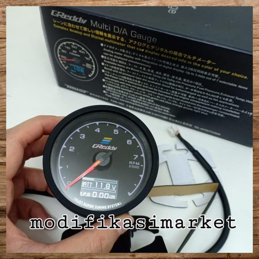 INDIKATOR GREDDY RPM GAUGE GREDDY TACHOMETER GREDDY HIGH QUALITY