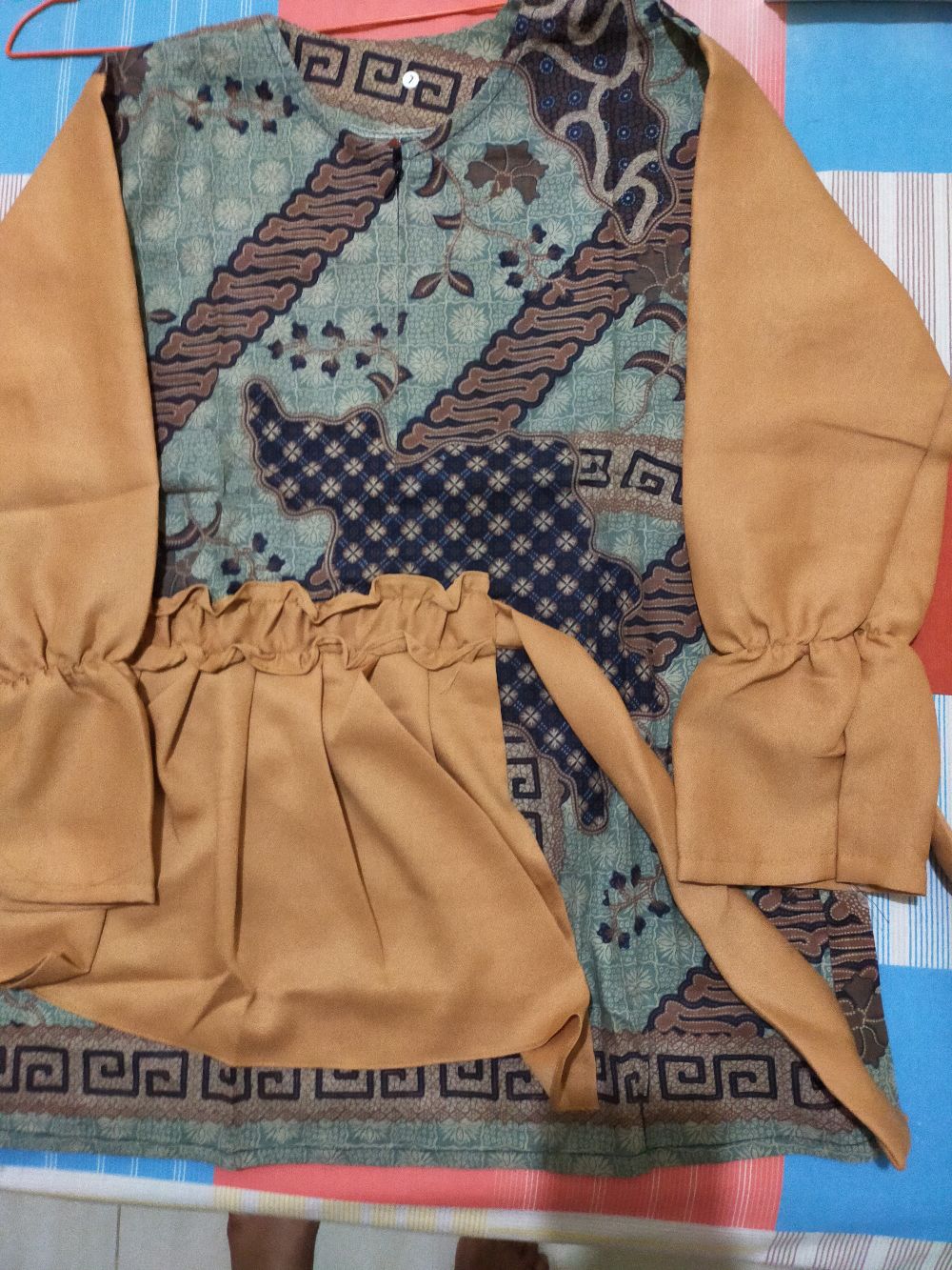 Batik Wanita Asj Sa Hrb026 Kenongo Kemeja Tosca Pendek