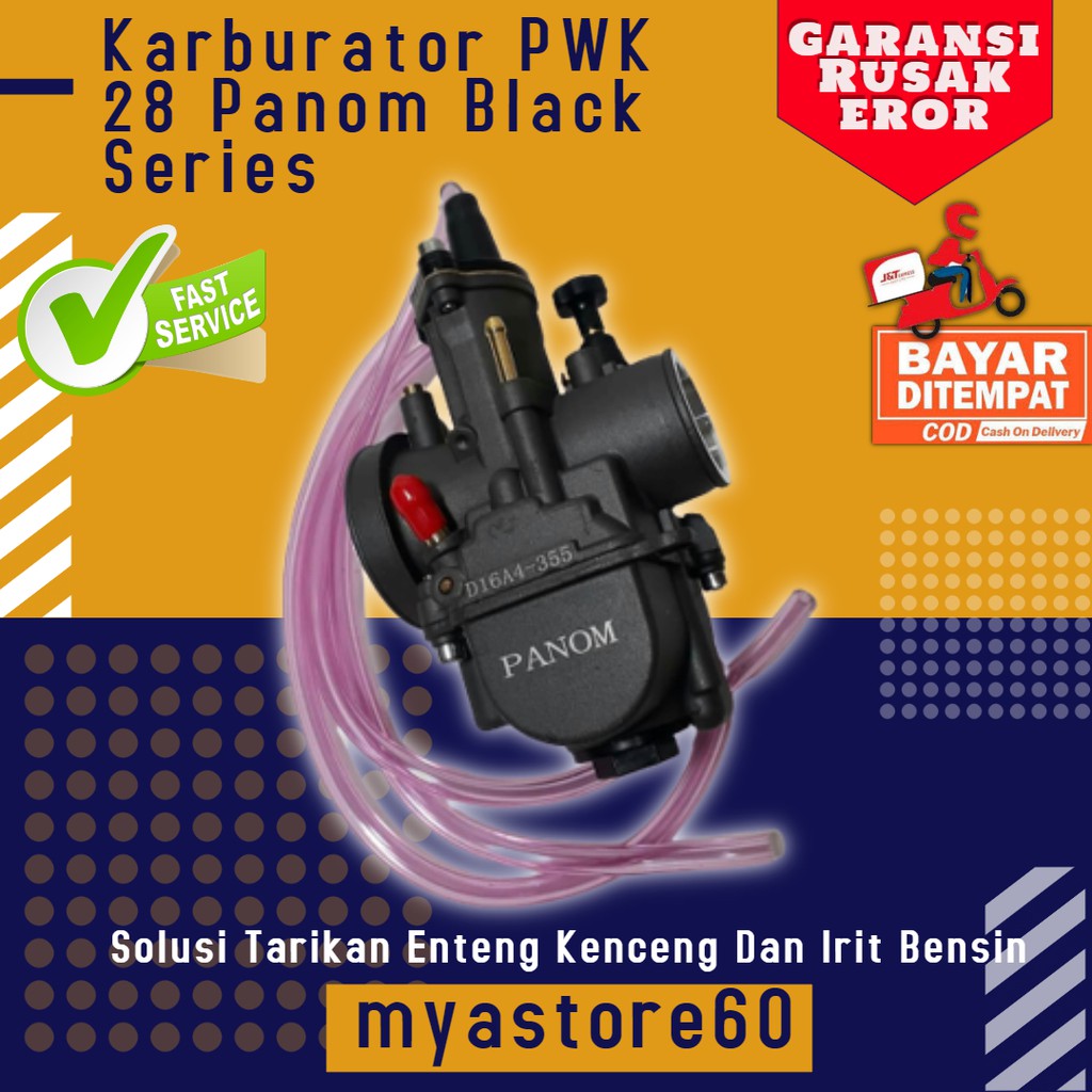 Karburator Karbu Carburator Pwk 28 Panom Black Series murah promo / Karbu Pwk 28 Kotak Hitam