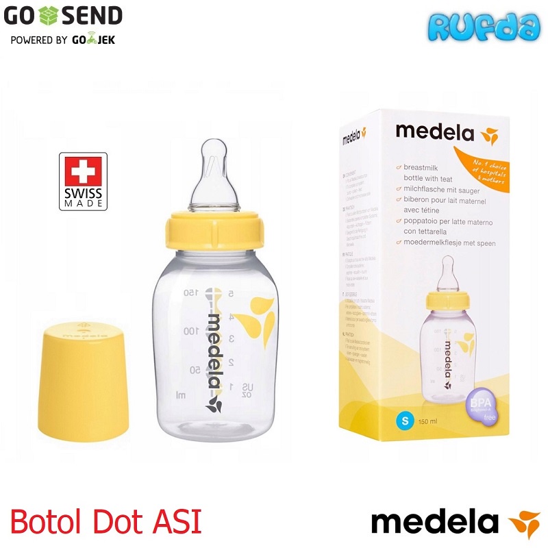 Medela Breastmilk Bottle with Teat Botol Dot untuk ASI dan Formula
