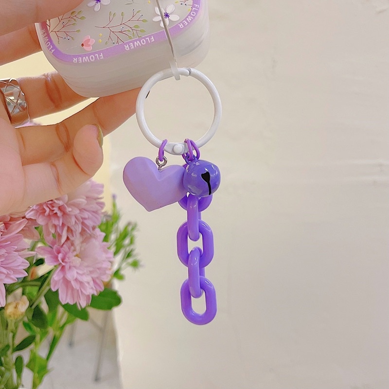 Purple Flower Softcase for Airpods 1/2 Pro 3 Case Airpods Lucu