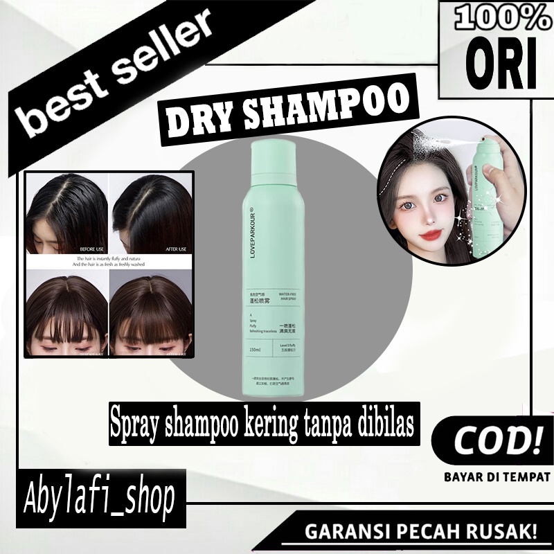LOVEPARKOUR Dry Shampoo Shampo 150ml Love Parkour Volume Spray Semprotan Rambut Cepat Kering