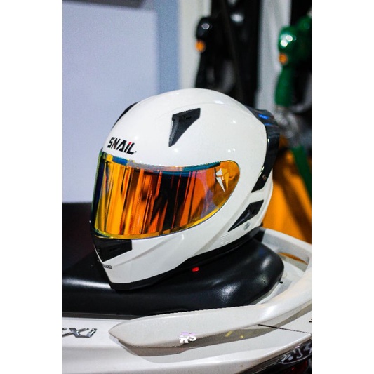 HELM SNAIL FFS1 WHITE GLOSSY