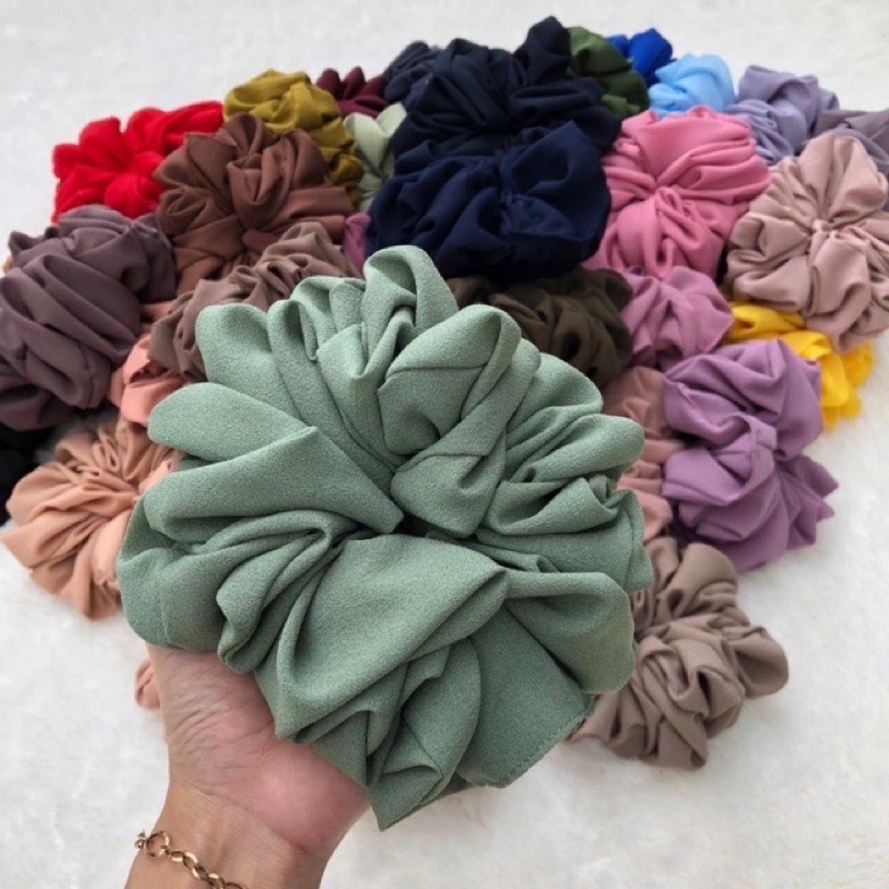 Scrunchie Hijab Kuncir Ikat Rambut Mengembang