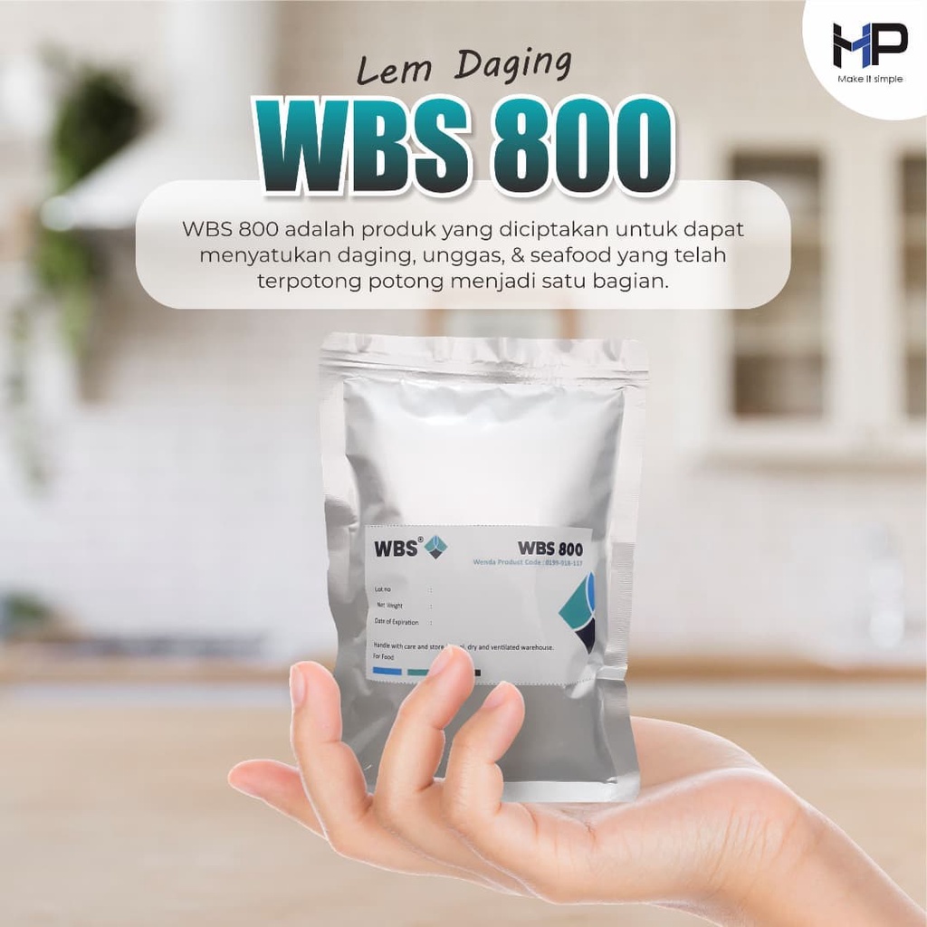 

100 Gram - WBS 800 - Lem Daging - Perekat Daging