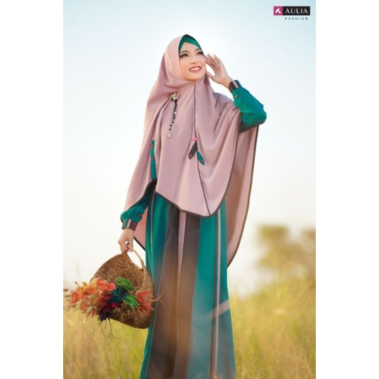AULIA FASHION GAMIS TERBARU HAFLANI PEACOCK GREEN LIMITED EDITION