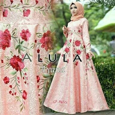 GAMIS PESTA LEBARAN 2018 / GAMIS WANITA MODERN / BAJU MUSLIM WANITA - Hijau Tosca